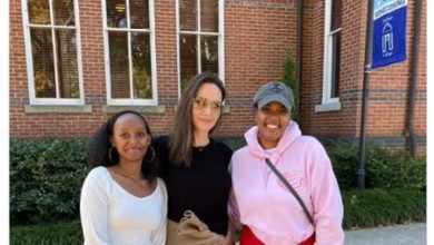 Фото - Анджелина Джоли навестила дочь в колледже для темнокожих девушек